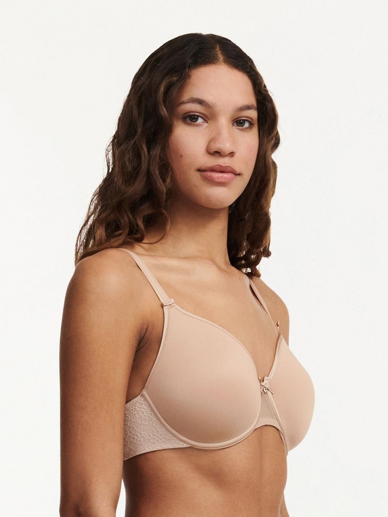 Chantelle C Magnifique Seamless Smooth Minimizer Bras Nude Sand | USA 1577ZGY