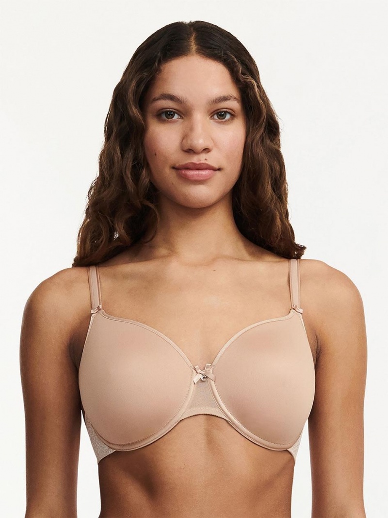 Chantelle C Magnifique Seamless Smooth Minimizer Bras Nude Sand | USA 1577ZGY