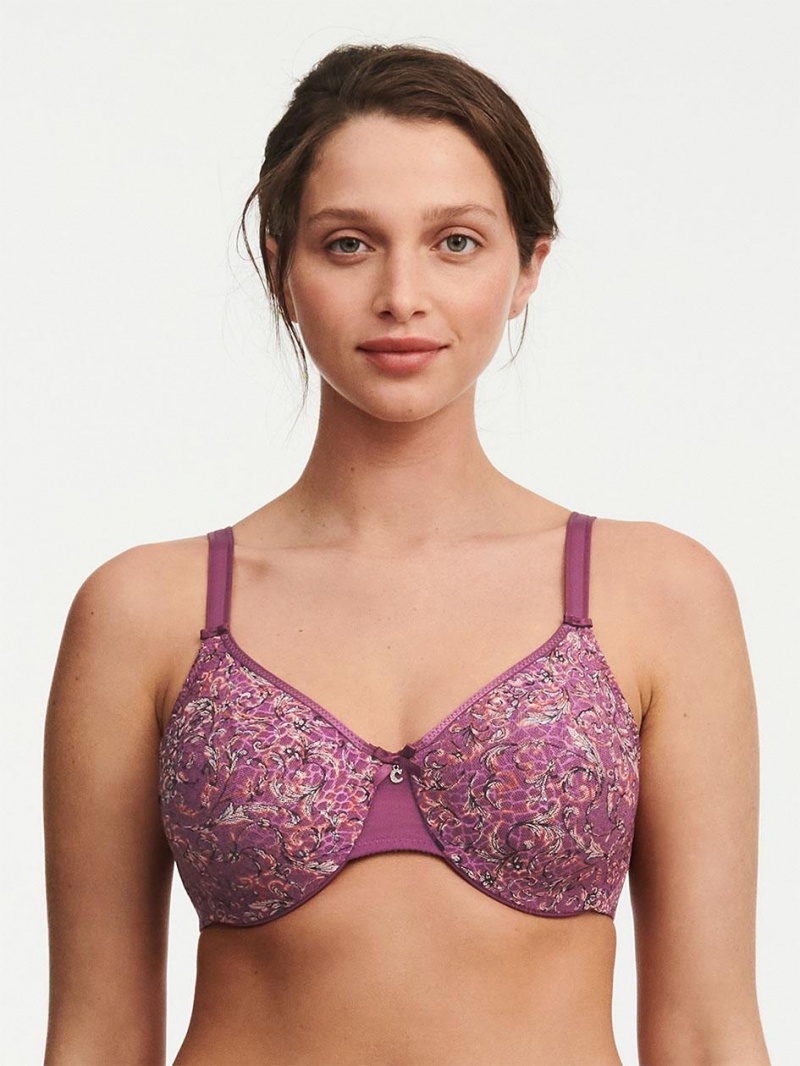 Chantelle C Magnifique Seamless Unlined Minimizer Bras Baroque Print | USA 1543SOB