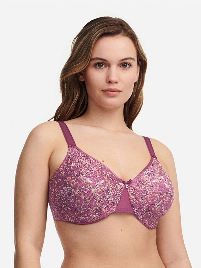 Chantelle C Magnifique Seamless Unlined Minimizer Bras Baroque Print | USA 1543SOB