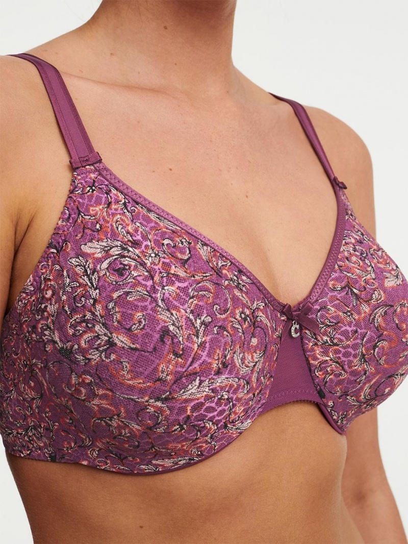 Chantelle C Magnifique Seamless Unlined Minimizer Bras Baroque Print | USA 1543SOB