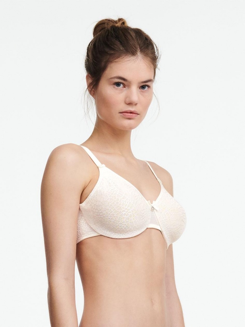 Chantelle C Magnifique Seamless Unlined Minimizer Bras Ivory | USA 1574JJE