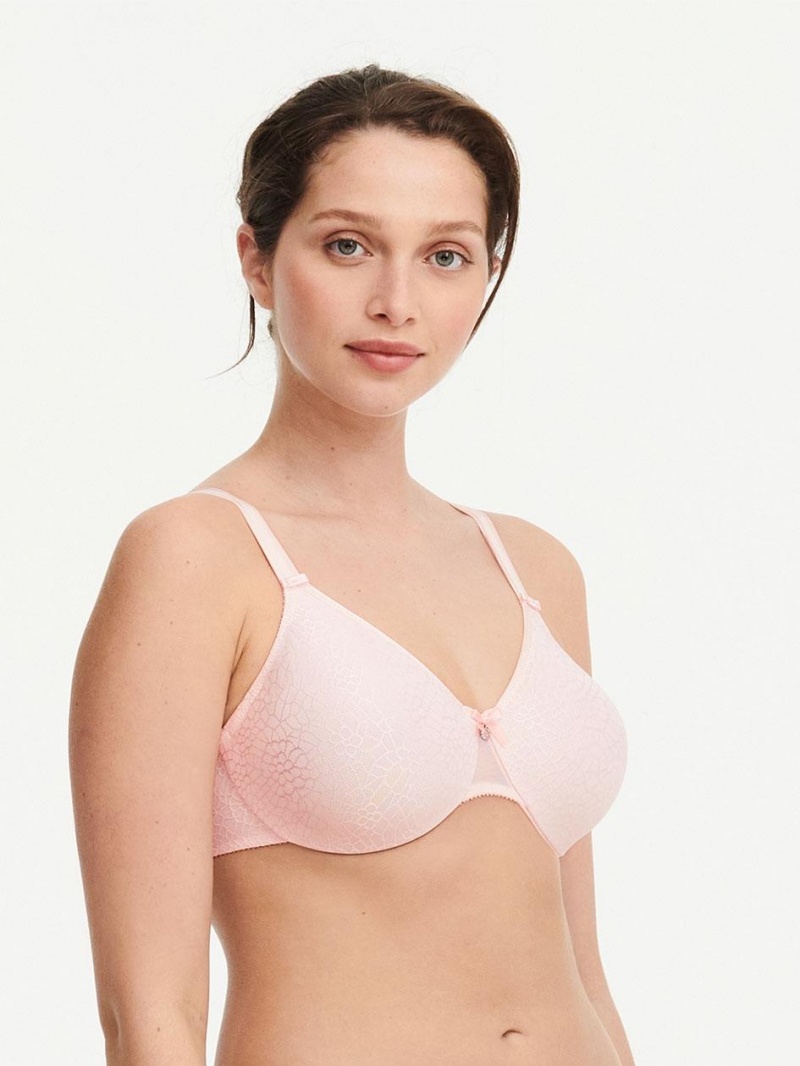 Chantelle C Magnifique Seamless Unlined Minimizer Bras Blushing Pink | USA 1589YUK