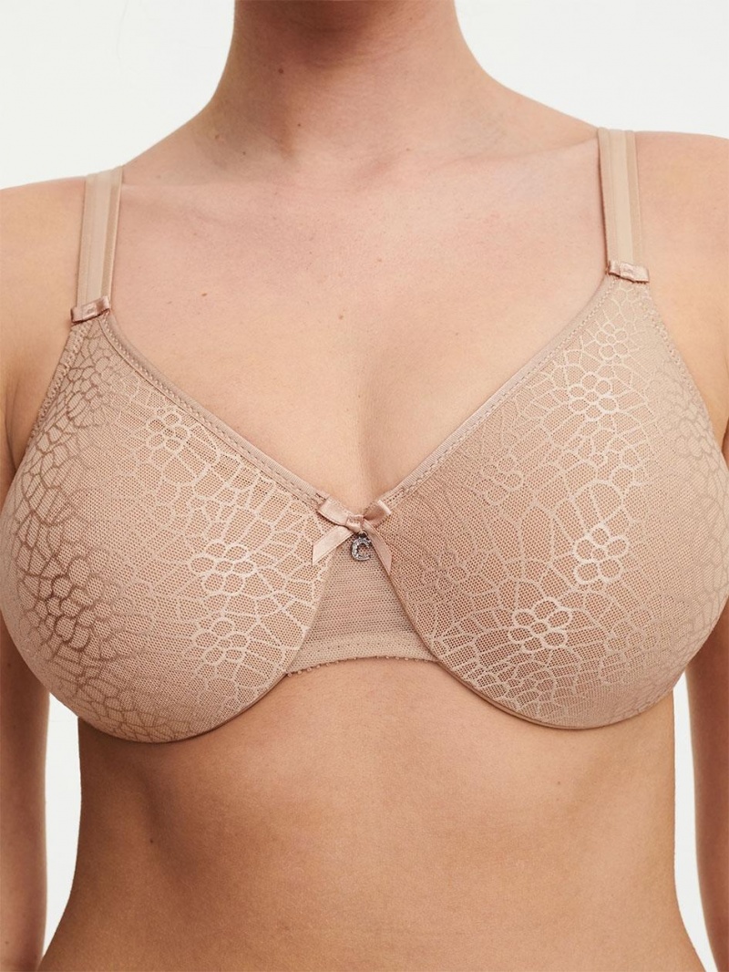 Chantelle C Magnifique Seamless Unlined Minimizer Bras Nude Sand | USA 1623FMM