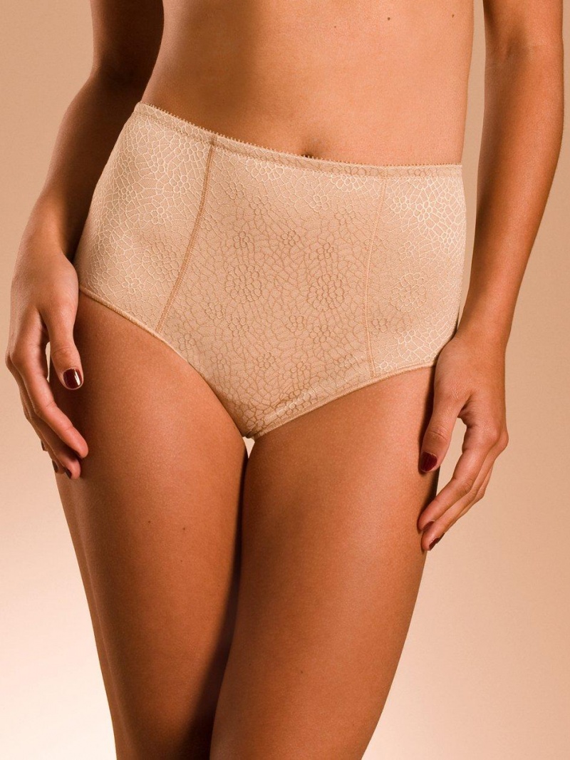 Chantelle C Magnifique Smoothing Full Brief Panties Nude Sand | USA 1922QZD