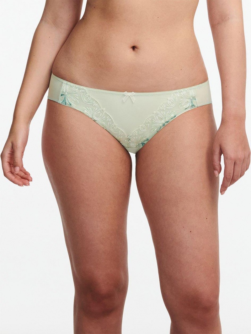 Chantelle Champs Elysees Bikini Panties Green Lily Multico | USA 2513XFY