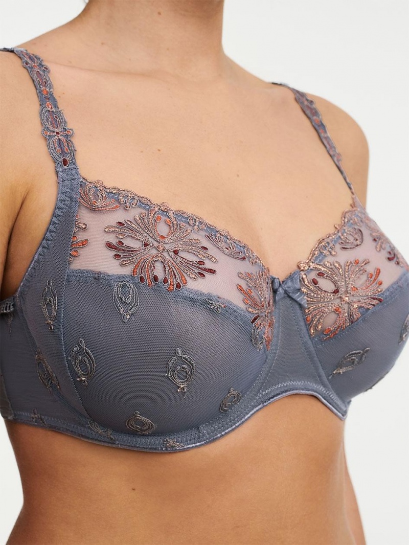 Chantelle Champs Elysées Full Coverage Unlined Bras Slate Grey | USA 2287WYF