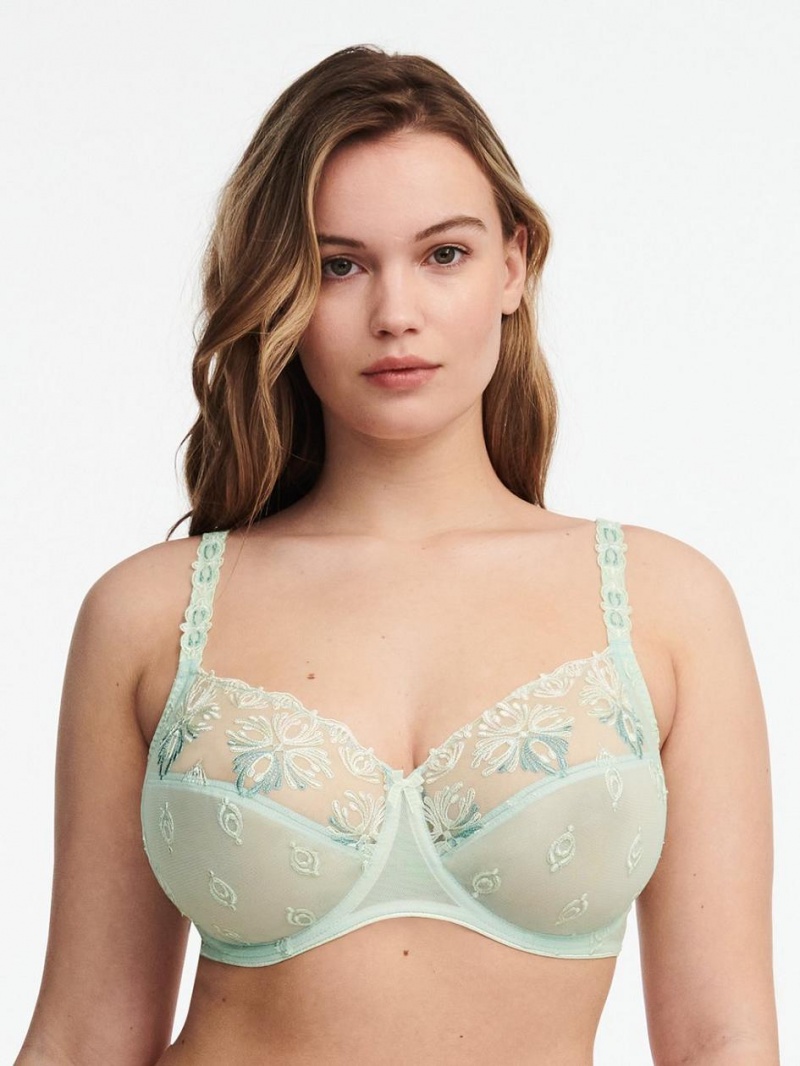 Chantelle Champs Elysées Full Coverage Unlined Bras Green Lily Multico | USA 2338FMD