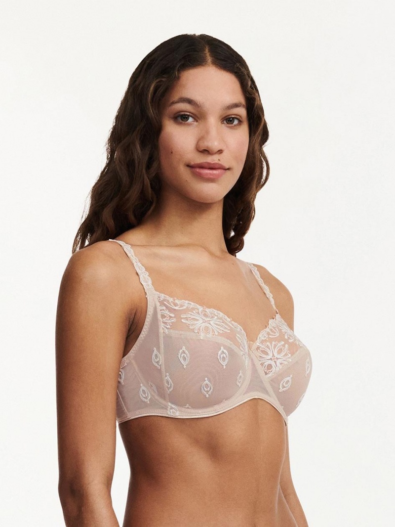 Chantelle Champs Elysées Full Coverage Unlined Bras Nude Cappuccino | USA 1397CEI