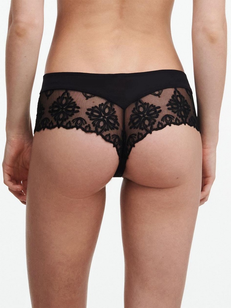 Chantelle Champs Elysées Lace Hipster Panties Black | USA 2047CEI