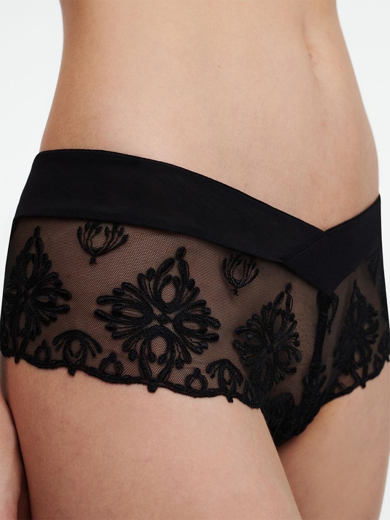 Chantelle Champs Elysées Lace Hipster Panties Black | USA 2047CEI