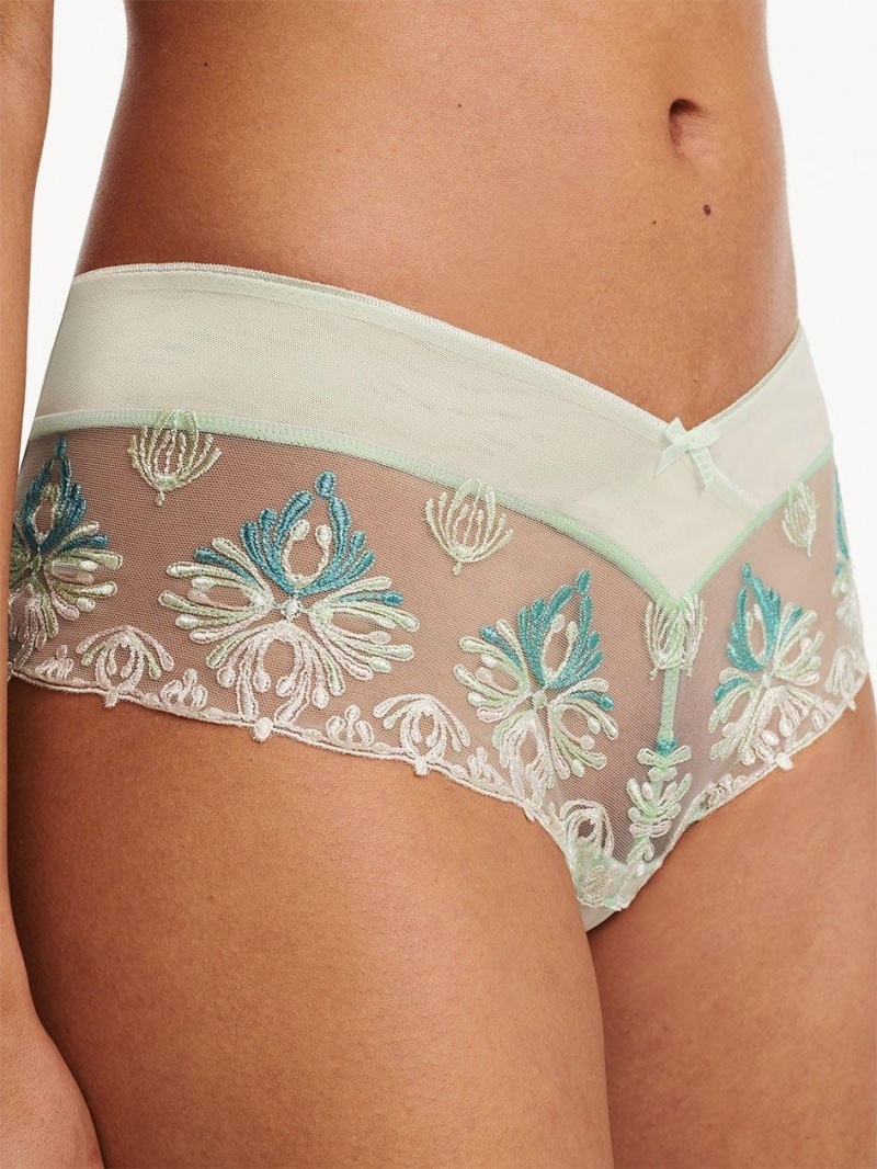 Chantelle Champs Elysées Lace Hipster Panties Green Lily Multico | USA 2048VDO