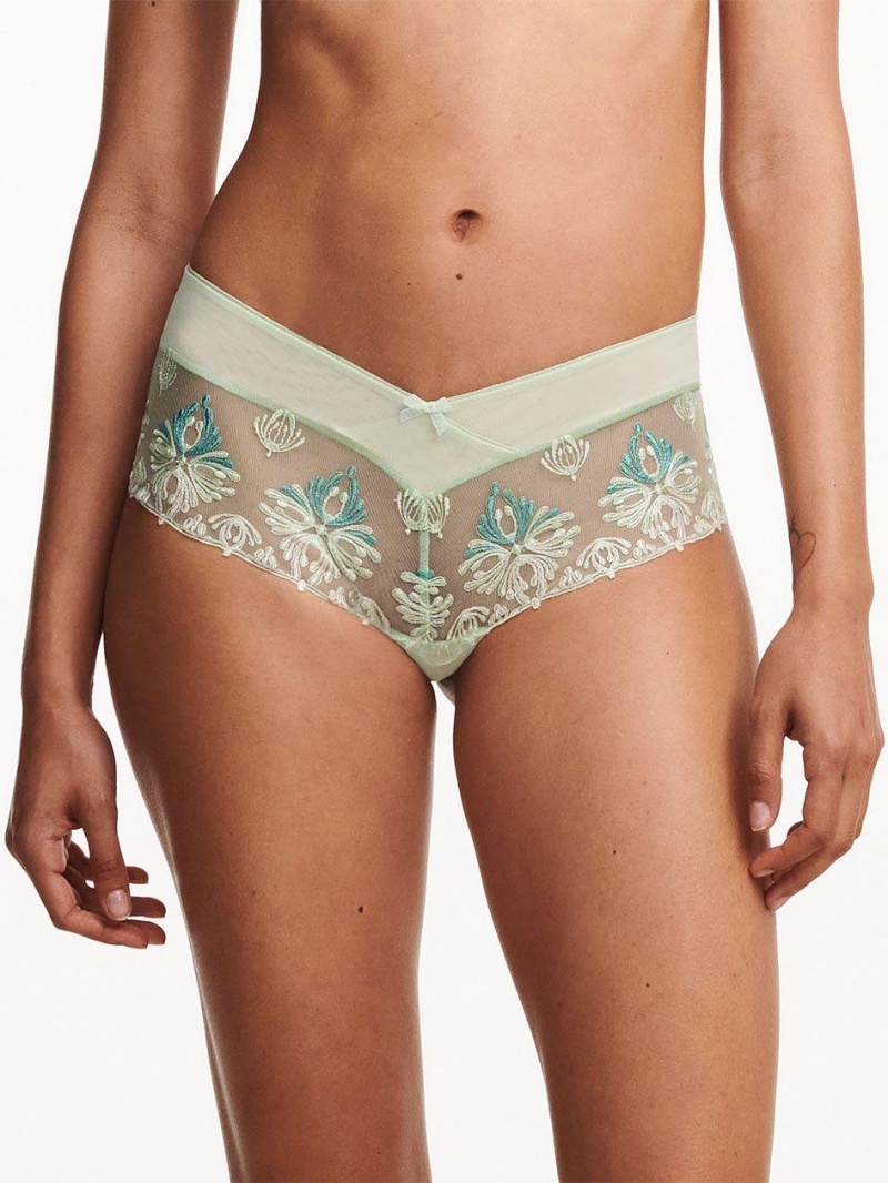 Chantelle Champs Elysées Lace Hipster Panties Green Lily Multico | USA 2048VDO