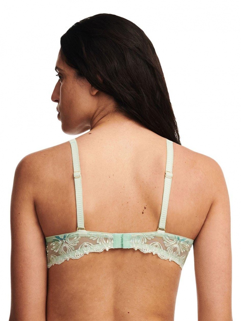 Chantelle Champs Elysées Smooth Custom Fit Bras Green Lily Multico | USA 1380TVJ