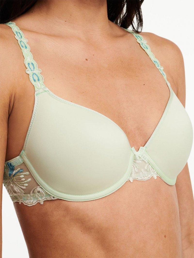 Chantelle Champs Elysées Smooth Custom Fit Bras Green Lily Multico | USA 1380TVJ