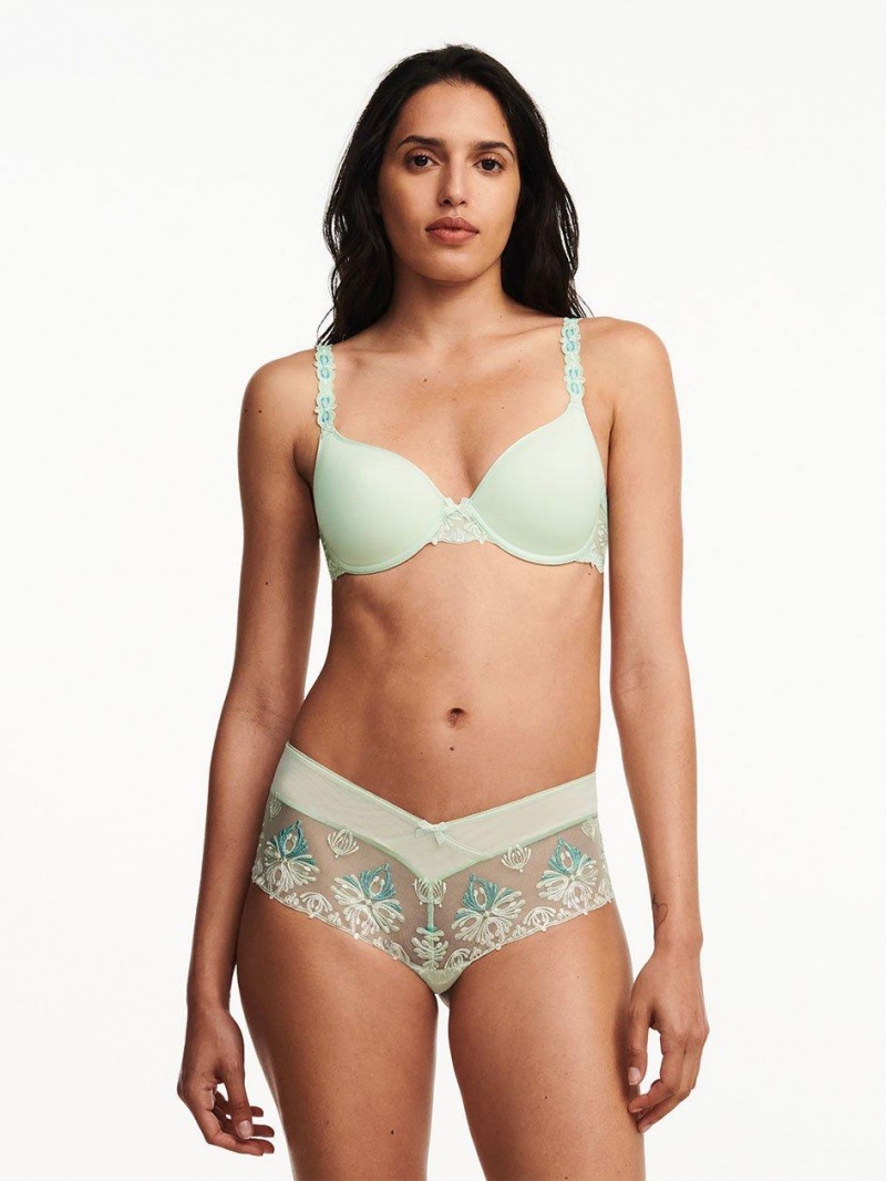 Chantelle Champs Elysées Smooth Custom Fit Bras Green Lily Multico | USA 1380TVJ