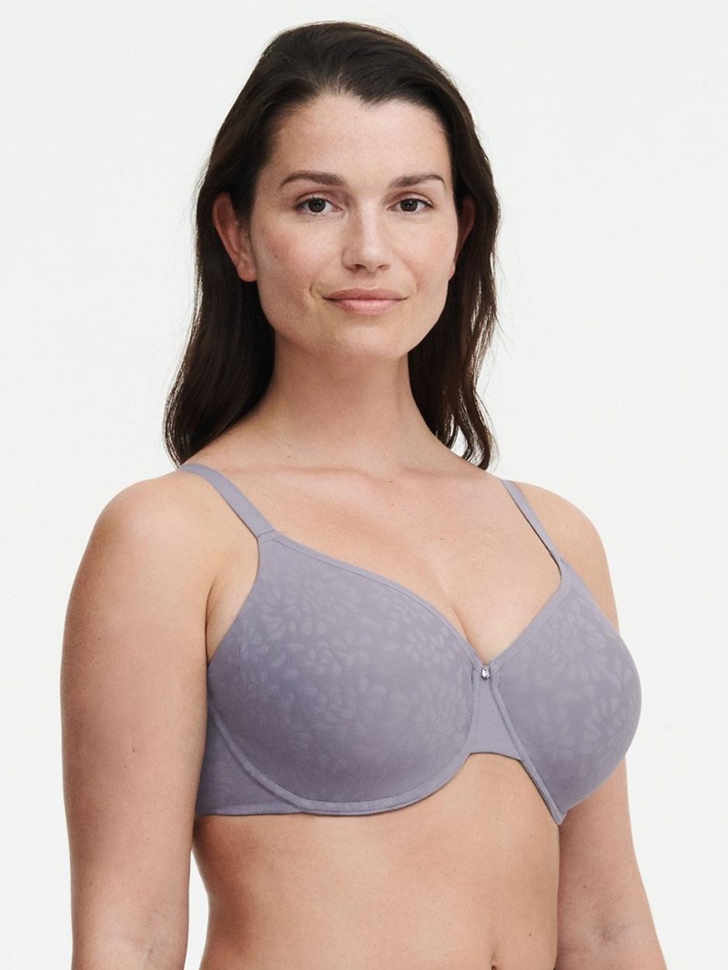 Chantelle Comfort Chic Back Shaping Minimizer Bras Smoke Grey | USA 1504NBA