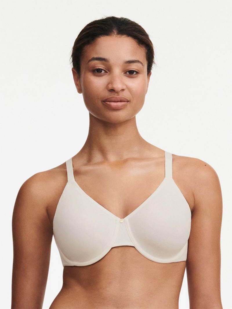 Chantelle Comfort Chic Back Shaping Minimizer Bras Talc | USA 1535RWH