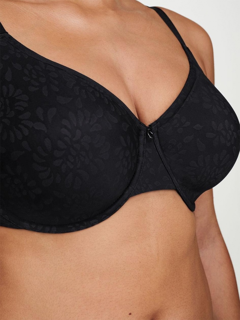 Chantelle Comfort Chic Back Shaping Minimizer Bras Black | USA 1559WYF