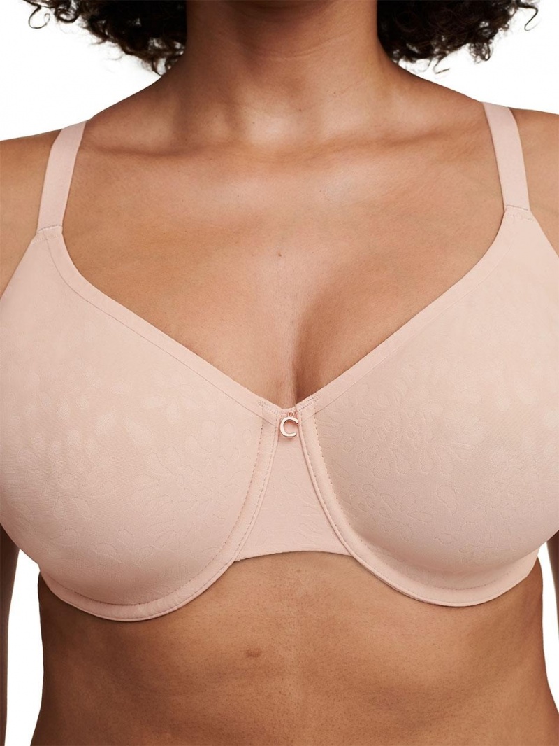 Chantelle Comfort Chic Back Shaping Minimizer Bras Nude Rose | USA 1584QZD