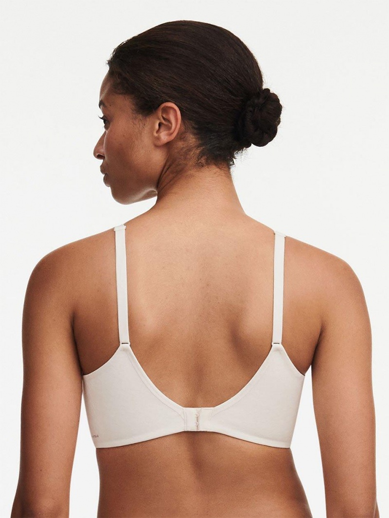 Chantelle Comfort Chic Back Smoothing Full Support Wireless Bras Talc | USA 1404EXG