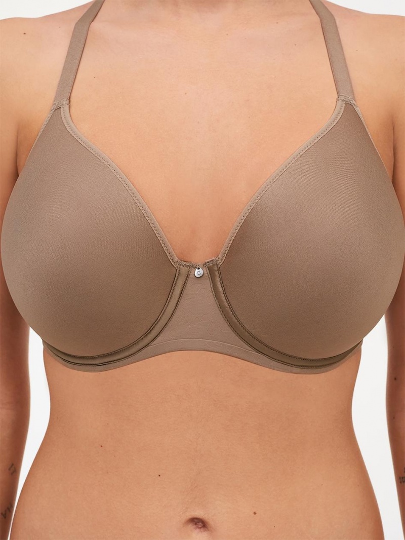 Chantelle Comfort Chic Full Coverage Custom Fit Bras Nude Hazelnut | USA 1040EXG