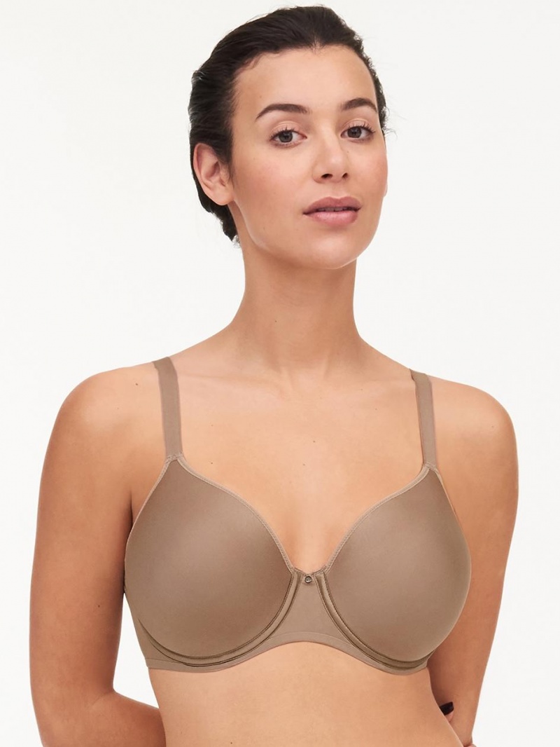 Chantelle Comfort Chic Full Coverage Custom Fit Bras Nude Hazelnut | USA 1040EXG