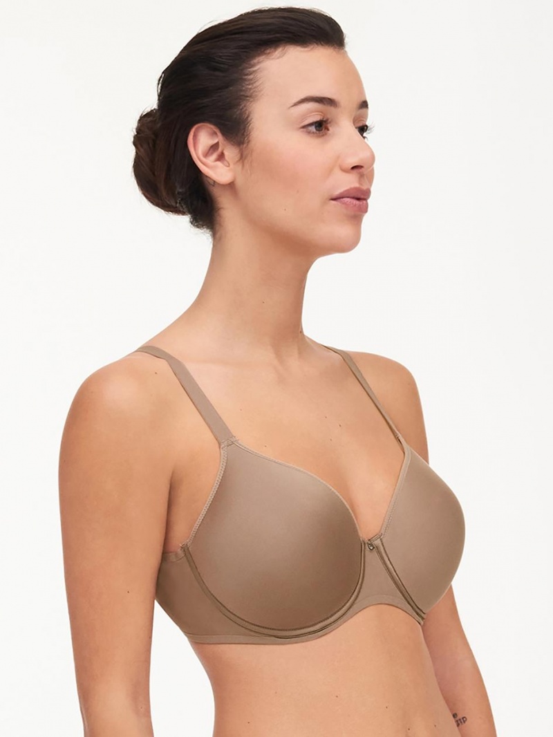 Chantelle Comfort Chic Full Coverage Custom Fit Bras Nude Hazelnut | USA 1040EXG