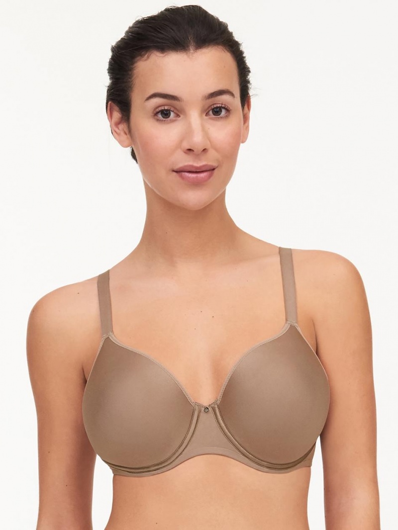 Chantelle Comfort Chic Full Coverage Custom Fit Bras Nude Hazelnut | USA 1040EXG