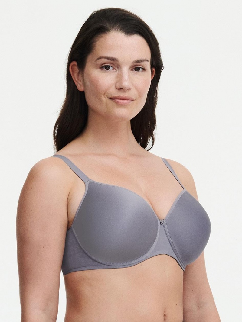 Chantelle Comfort Chic Full Coverage Custom Fit Bras Smoke Grey | USA 1591ISZ