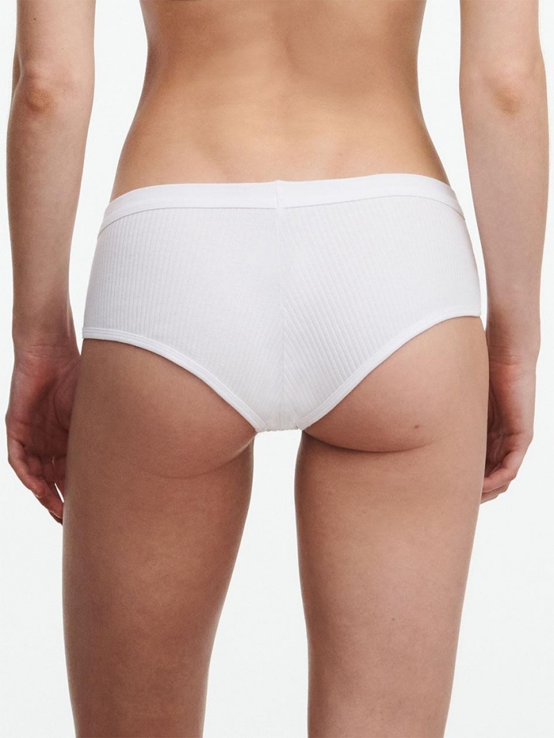 Chantelle Cotton Comfort Hipster Panties White | USA 2056TVJ