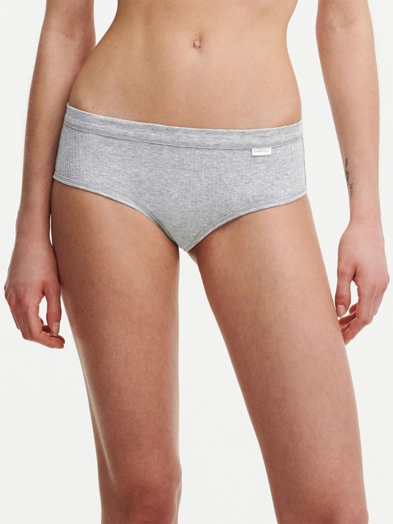 Chantelle Cotton Comfort Hipster Panties Mixed Grey | USA 2064DNN