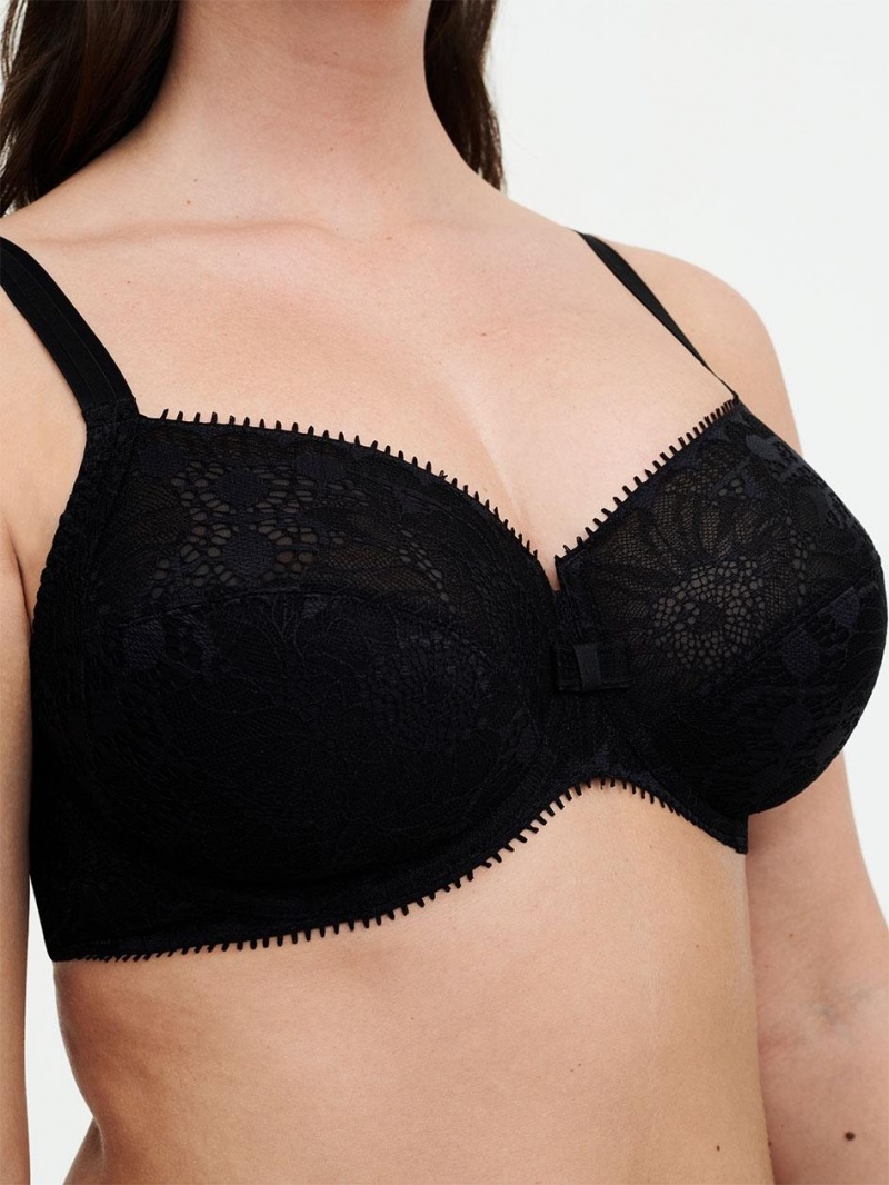 Chantelle Day to Night Full Coverage Unlined Bras Black | USA 2277KIR