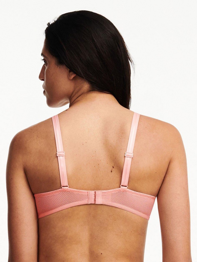 Chantelle Day to Night Lace Unlined Demi Bras Candlelight Peach | USA 2248GLQ