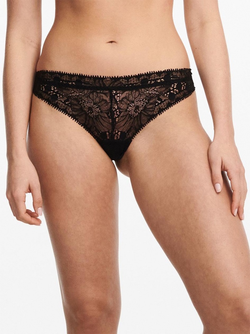 Chantelle Day to Night Tanga Panties Black | USA 2414HKA