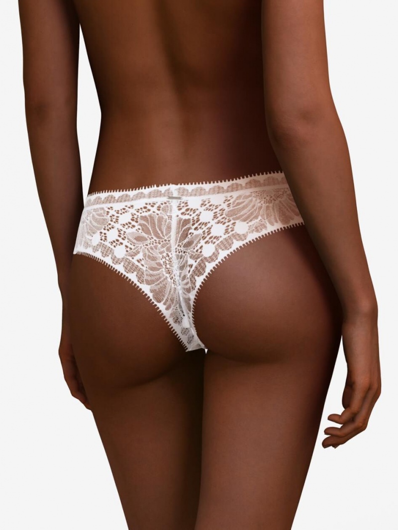 Chantelle Day to Night Tanga Panties White | USA 2463LHI