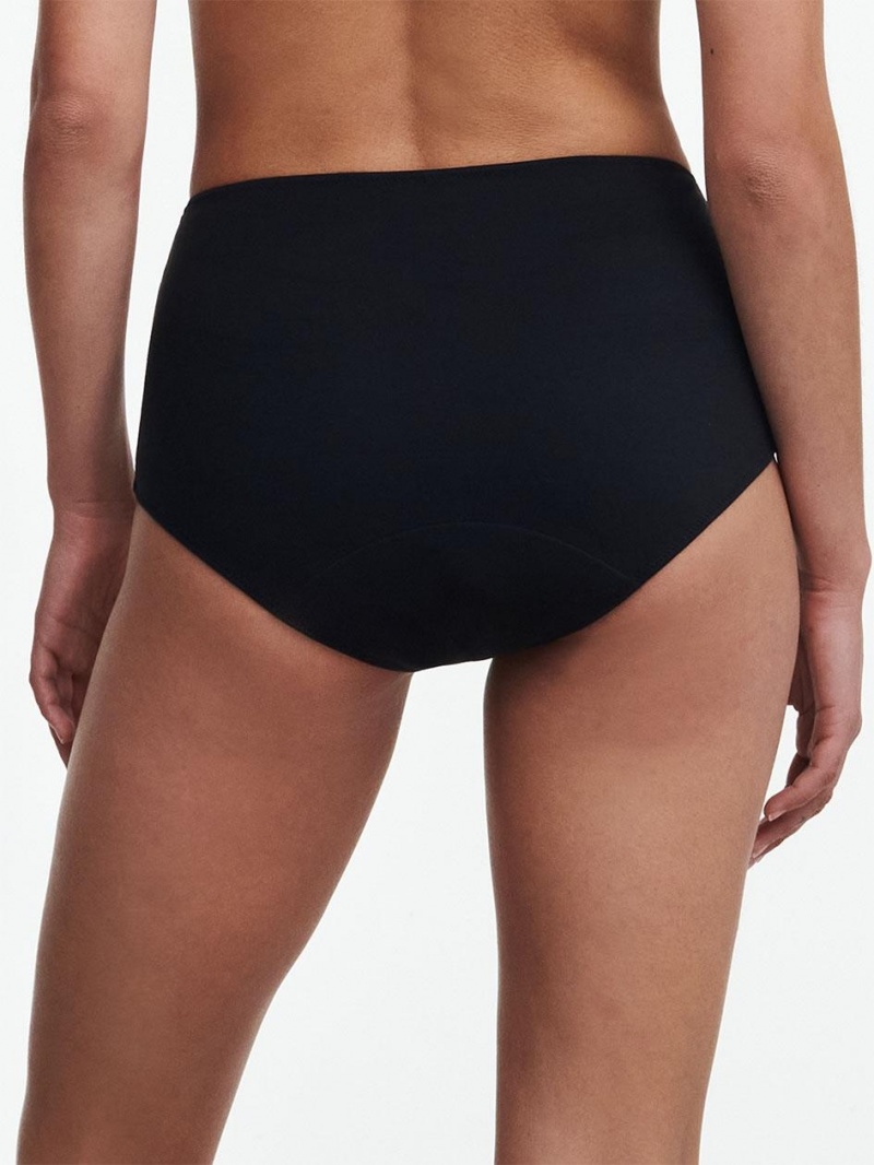 Chantelle Essential Leakproof High Waist Brief Panties Black | USA 1983PQC