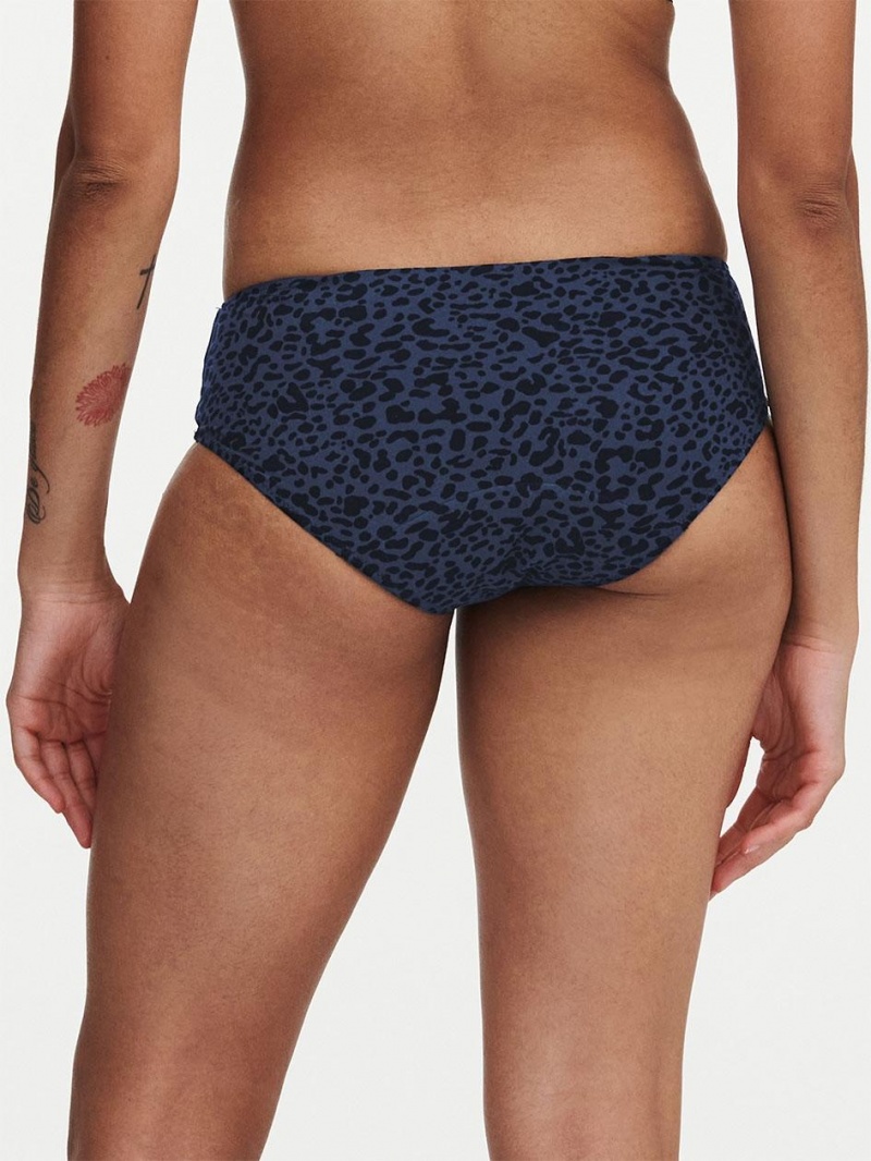 Chantelle Essential Leakproof Hipster Panties Blue Leopard | USA 1747ISZ