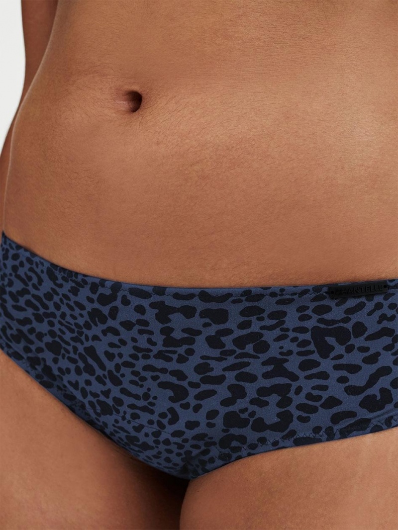 Chantelle Essential Leakproof Hipster Panties Blue Leopard | USA 1747ISZ