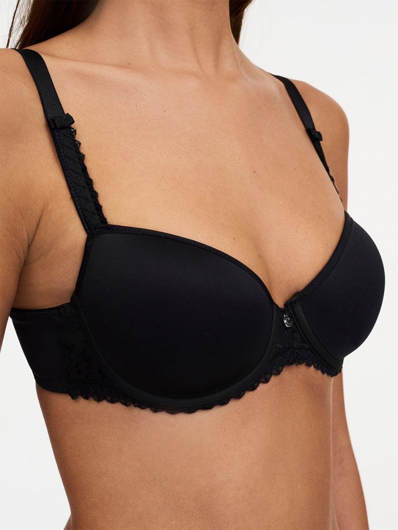 Chantelle Every Curve Demi Memory Foam Bras Black | USA 1265ZGY