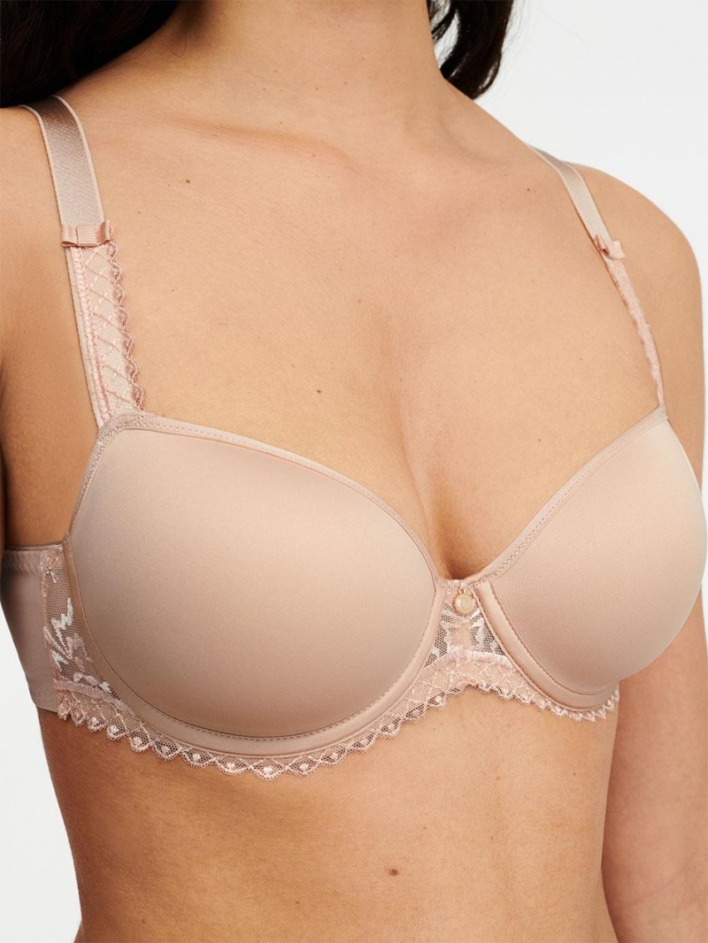 Chantelle Every Curve Demi Memory Foam Bras Nude Blush | USA 1369ZGY