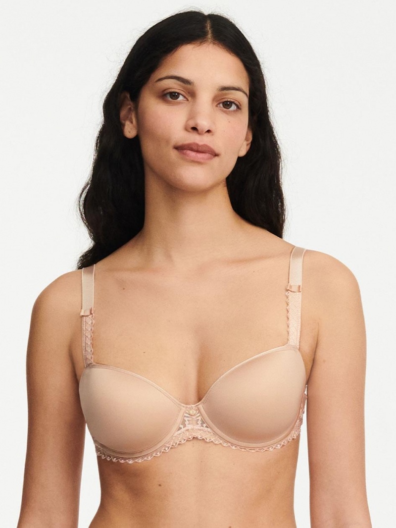 Chantelle Every Curve Demi Memory Foam Bras Nude Blush | USA 1369ZGY