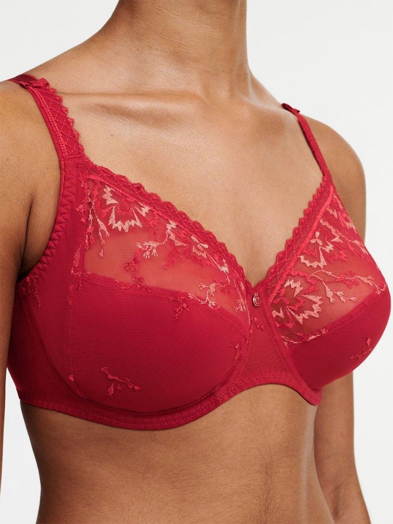 Chantelle Every Curve Full Coverage Unlined Bras Scarlet/Peach | USA 1376QZD