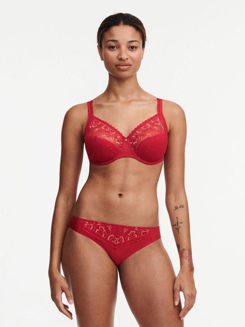 Chantelle Every Curve Full Coverage Unlined Bras Scarlet/Peach | USA 1376QZD