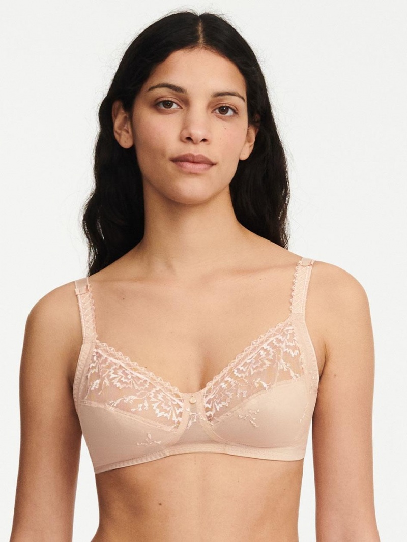 Chantelle Every Curve Full Coverage Wireless Bras Nude Blush | USA 1403WYF