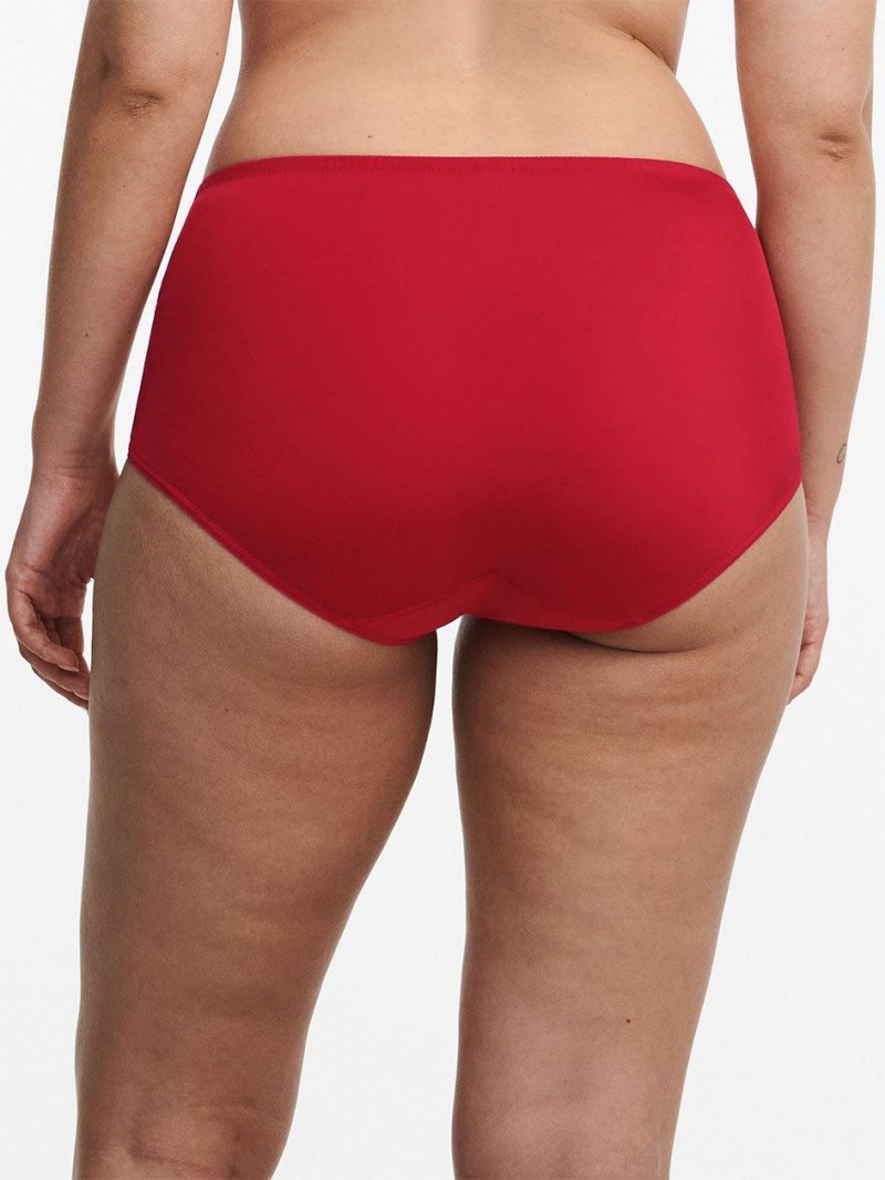 Chantelle Every Curve High Waist Brief Panties Scarlet/Peach | USA 2069KIR