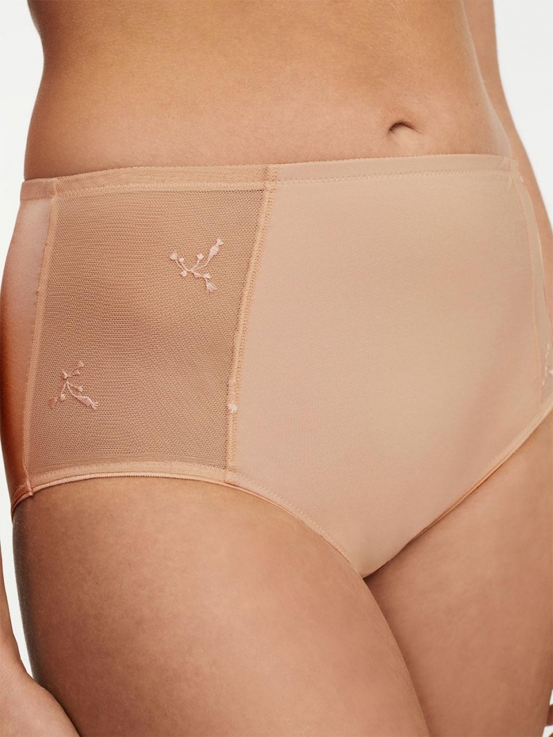 Chantelle Every Curve High Waist Brief Panties Nude Blush | USA 2070LHT