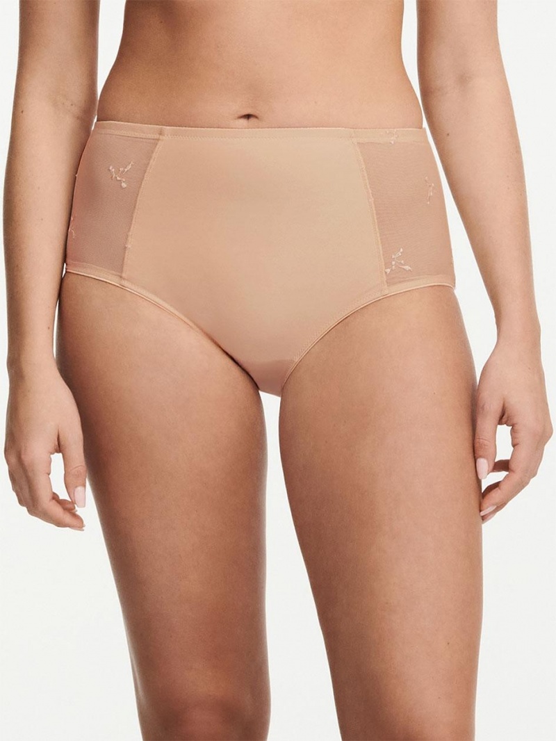 Chantelle Every Curve High Waist Brief Panties Nude Blush | USA 2070LHT