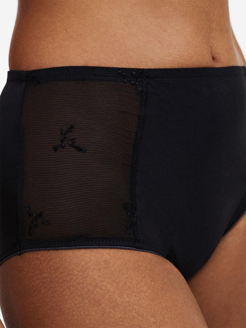 Chantelle Every Curve High Waist Brief Panties Black | USA 2072XFU