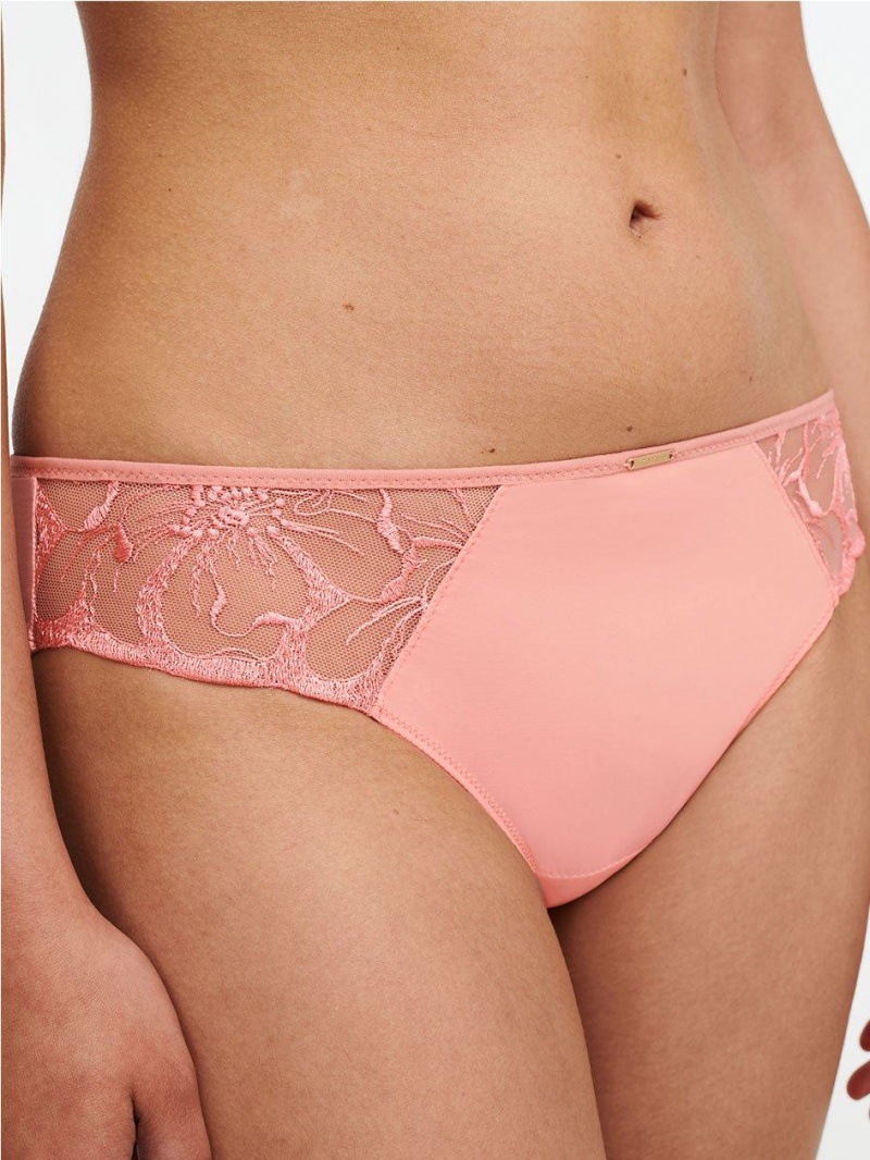 Chantelle Fleurs Bikini Panties Candlelight Peach | USA 2523APH